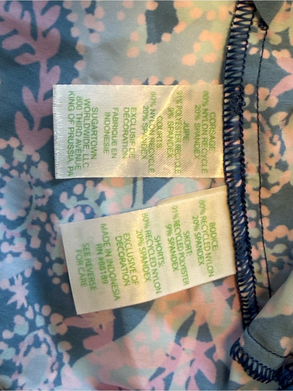 $8 SALE! LILLY PULITZER: Luxletic Romper; Blue, Medium - Picture 3 of 8